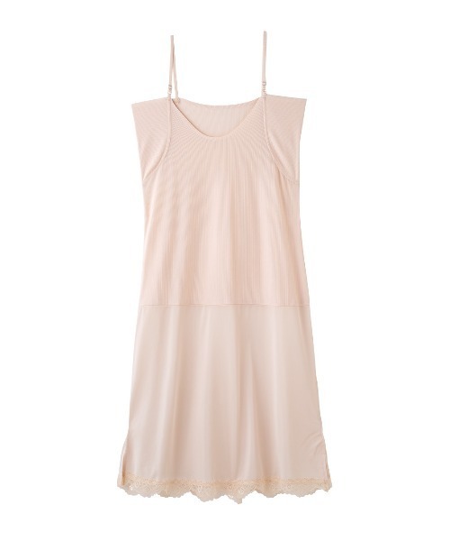 PEACH JOHN（ピーチジョン）の「【吸水速乾＆接触冷感】クーリッシュスリップ（ワキ汗パッド付き）（インナーウェア/肌着・レディース・ブラック/ホワイト/ベージュ・SMALL/MEDIUM/LARGE）」の3枚目の写真