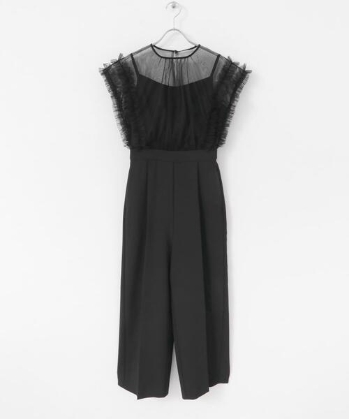 URBAN RESEARCH ROSSO WOMEN(アーバンリサーチ ロッソ)の「チュールドッキングオールインワン(ワンピース・レディース・ブラック/ミント・36/38)」の11枚目の写真