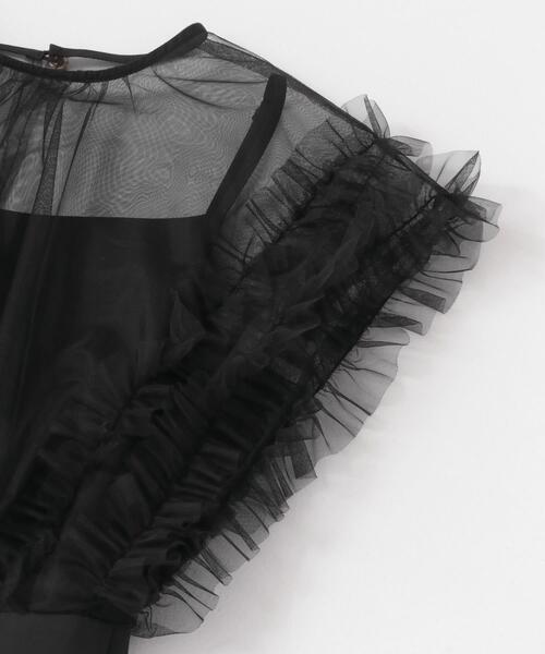 URBAN RESEARCH ROSSO WOMEN(アーバンリサーチ ロッソ)の「チュールドッキングオールインワン(ワンピース・レディース・ブラック/ミント・36/38)」の12枚目の写真