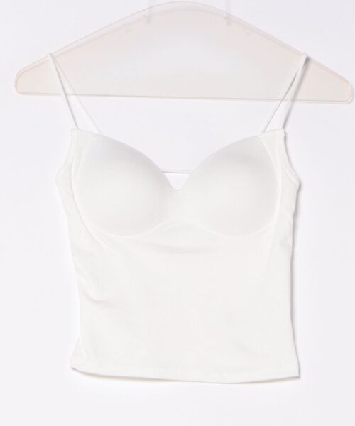 aimoha(アイモハ)の「カップ付きキャミソール (SS)(キャミソール・レディース・ホワイト/ブラック/イエロー/チョコ・FREE)」の19枚目の写真