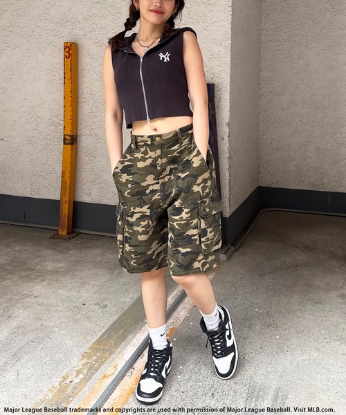 BACK TO THE FIELD（バック トゥー ザ フィールド）の「【MLB】刺繍ロゴフード付きトップス（Tシャツ/カットソー・レディース・ブラック/ピンク/ベージュ・FREE）」の12枚目の写真