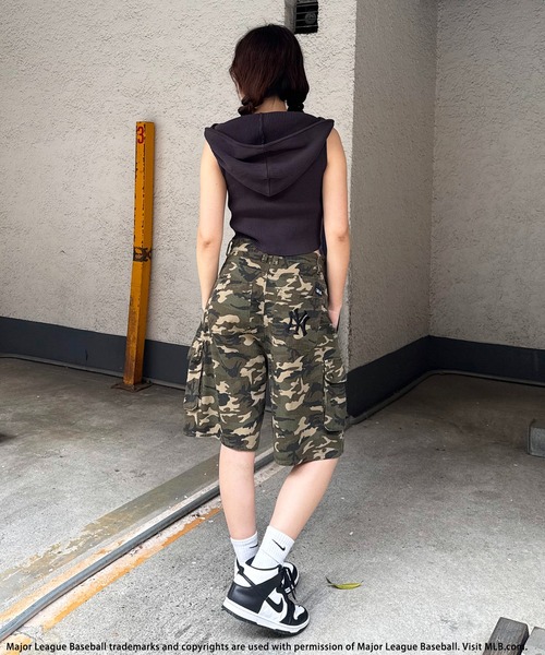 BACK TO THE FIELD（バック トゥー ザ フィールド）の「【MLB】刺繍ロゴフード付きトップス（Tシャツ/カットソー・レディース・ブラック/ピンク/ベージュ・FREE）」の13枚目の写真