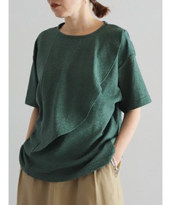 新品未使用　フィルデフェール　アップリケフラワーPT　ロンTEE FIL DE FER フィルデフェール BI-COLOR FLOWERS PT クルーネック