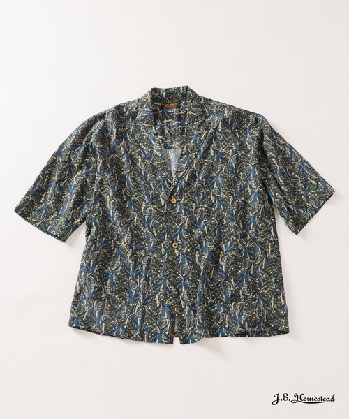 ジャーナルスタンダード ペイズリープリントカイキンシャツ ブラック