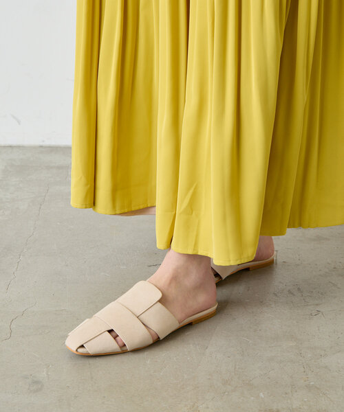 Jena espace merveilleux（ジェナ　エスパスメルヴェイユ）の「メッシュ編みサンダル（サンダル・レディース・ブラック/アイボリー/ベージュ・LARGE/MEDIUM）」の11枚目の写真