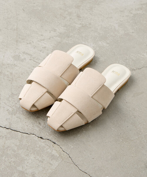 Jena espace merveilleux（ジェナ　エスパスメルヴェイユ）の「メッシュ編みサンダル（サンダル・レディース・ブラック/アイボリー/ベージュ・LARGE/MEDIUM）」の12枚目の写真