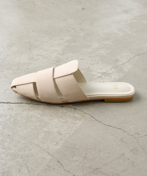 Jena espace merveilleux（ジェナ　エスパスメルヴェイユ）の「メッシュ編みサンダル（サンダル・レディース・ブラック/アイボリー/ベージュ・LARGE/MEDIUM）」の16枚目の写真