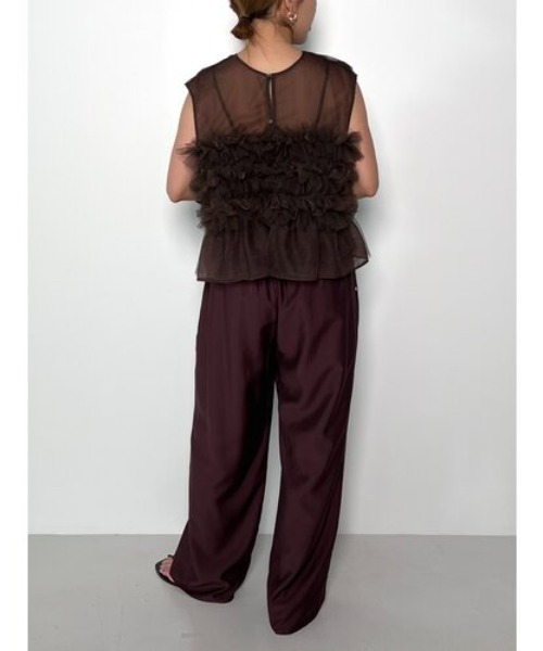 CHIGNON チュールフリルプルオーバー CHIGNON チュールフリルプルオーバー（Tシャツ/カットソー