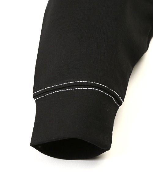 LUXSTYLE(ラグスタイル)の「UVカットストレッチ無地ステッチロンT(Tシャツ/カットソー・メンズ・ブラック/ホワイト・M/L)」の15枚目の写真