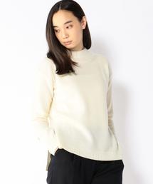SHIPS for women | ハイネックサイドスリットプルオーバー(ニット/セーター)