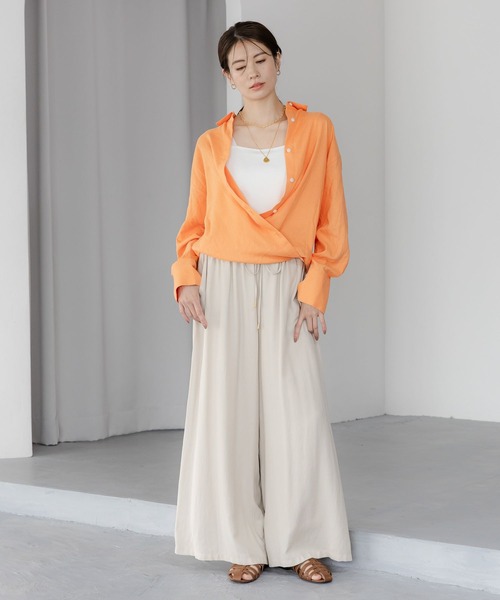 セール】リネンブレンドシャツ/291213（シャツ/ブラウス）｜Elura