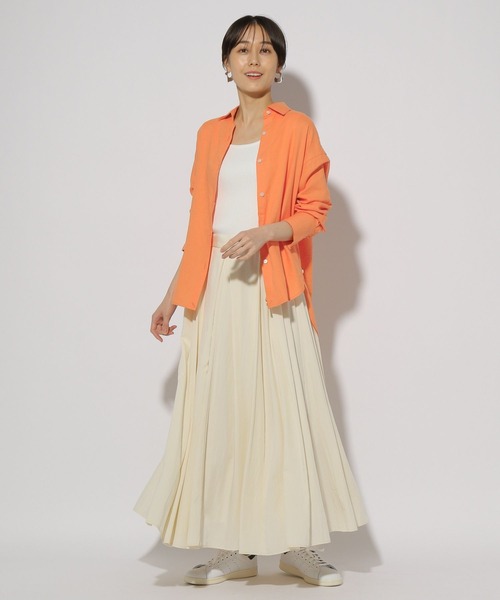 Elura（エルーラ）の「リネンブレンドシャツ/291213（シャツ/ブラウス・レディース・ネイビー/オレンジ/ライトピンク/ライトブルー/ブラウン系その他・LARGE/MEDIUM）」の22枚目の写真