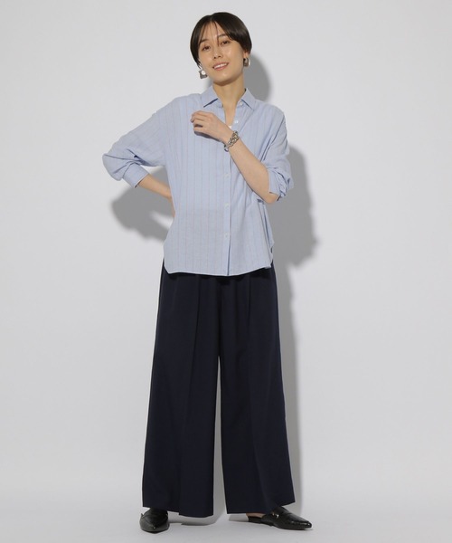 Elura（エルーラ）の「リネンブレンドシャツ/291213（シャツ/ブラウス・レディース・ネイビー/オレンジ/ライトピンク/ライトブルー/ブラウン系その他・LARGE/MEDIUM）」の8枚目の写真