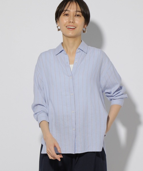 こばしょ■ネットワーク無し価格 セール】リネンブレンドシャツ/291213（シャツ/ブラウス）｜Elura