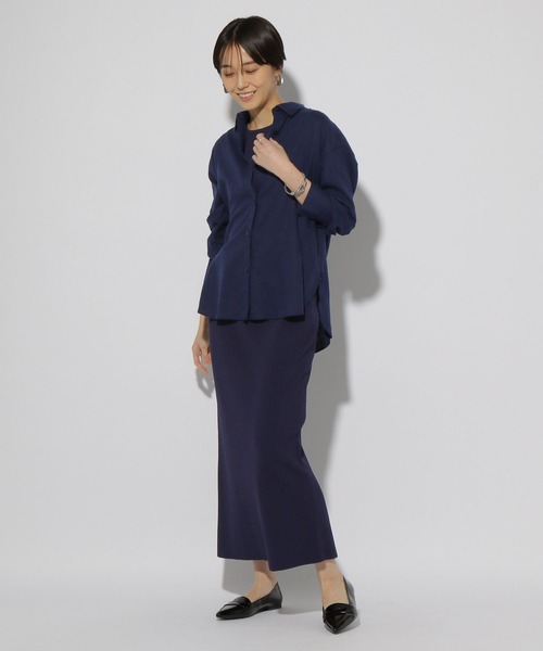 Elura（エルーラ）の「リネンブレンドシャツ/291213（シャツ/ブラウス・レディース・ネイビー/オレンジ/ライトピンク/ライトブルー/ブラウン系その他・LARGE/MEDIUM）」の10枚目の写真