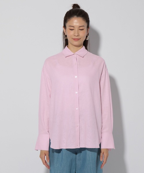 セール】リネンブレンドシャツ/291213（シャツ/ブラウス）｜Elura