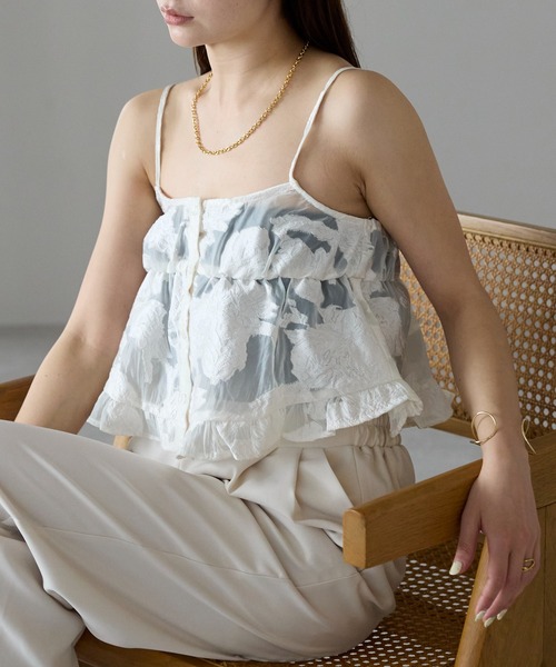 セール】シアージャガード キャミソール（キャミソール）｜r.（アール