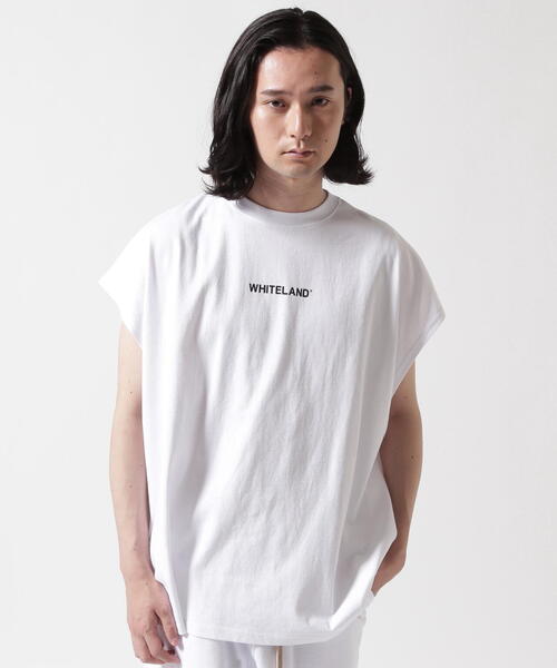 WHITELAND（ホワイトランド）の「【WEB&DEPOT限定】WHITELAND/ホワイトランド/OWL/LOGO NS/ロゴ ノースリーブ（Tシャツ/カットソー・メンズ・ブラック/ベージュ/ホワイト・M/L/S）」の11枚目の写真