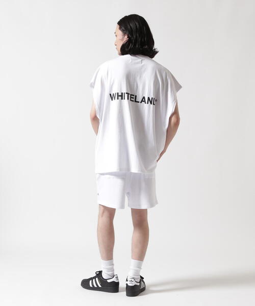 WHITELAND（ホワイトランド）の「【WEB&DEPOT限定】WHITELAND/ホワイトランド/OWL/LOGO NS/ロゴ ノースリーブ（Tシャツ/カットソー・メンズ・ブラック/ベージュ/ホワイト・M/L/S）」の12枚目の写真