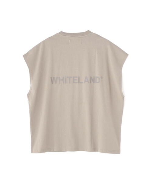 WHITELAND（ホワイトランド）の「【WEB&DEPOT限定】WHITELAND/ホワイトランド/OWL/LOGO NS/ロゴ ノースリーブ（Tシャツ/カットソー・メンズ・ブラック/ベージュ/ホワイト・M/L/S）」の20枚目の写真