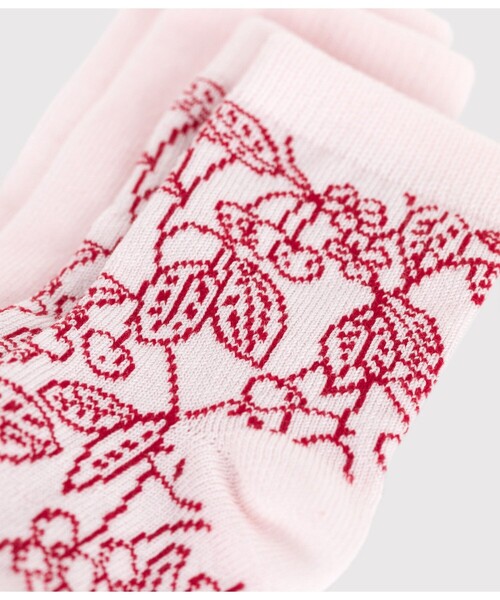 PETIT BATEAU（プチバトー）の「ソックス２牧組（ソックス/靴下・キッズ・その他1・6m-12m/18m-36m）」の2枚目の写真