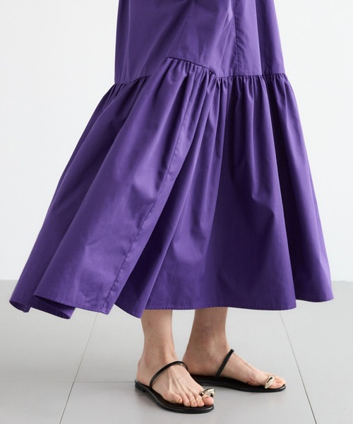 BARNYARDSTORM(バンヤードストーム)の「BARNYARDSTORM / Vネックボリュームスリーブワンピース(ワンピース・レディース・ブラック/パープル・S/M)」の16枚目の写真