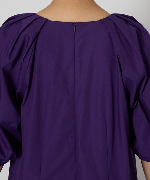 BARNYARDSTORM(バンヤードストーム)の「BARNYARDSTORM / Vネックボリュームスリーブワンピース(ワンピース・レディース・ブラック/パープル・S/M)」の9枚目の写真