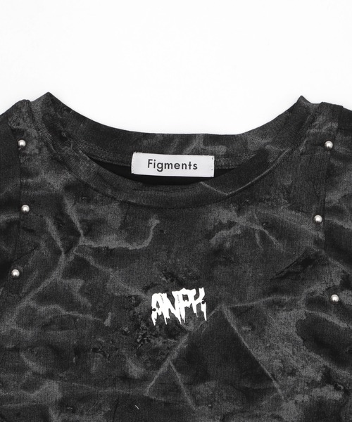 Figments（フィグメンツ）の「メタルバッジスタッズＴ（Tシャツ/カットソー・レディース・ホワイト/ブラック・FREE）」の7枚目の写真