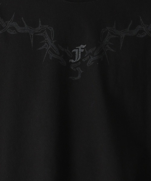 LAND MUSEUM（ランドミュージアム）の「LAND MUSEUM／バーブワイヤーT（Tシャツ/カットソー・メンズ・ブラック/グレー・MEDIUM/LARGE）」の14枚目の写真