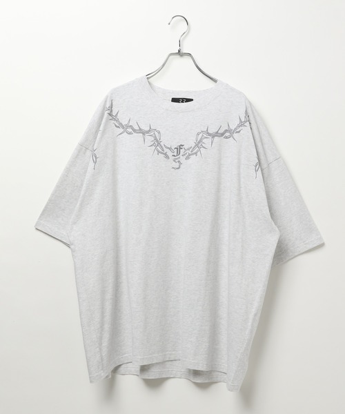 LAND MUSEUM（ランドミュージアム）の「LAND MUSEUM／バーブワイヤーT（Tシャツ/カットソー・メンズ・ブラック/グレー・MEDIUM/LARGE）」の15枚目の写真