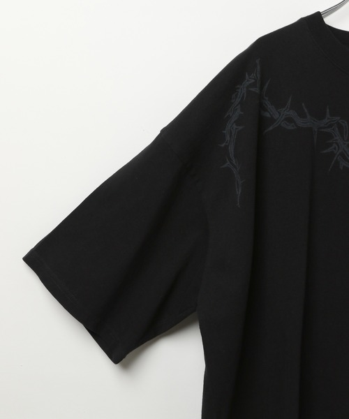 LAND MUSEUM（ランドミュージアム）の「LAND MUSEUM／バーブワイヤーT（Tシャツ/カットソー・メンズ・ブラック/グレー・MEDIUM/LARGE）」の20枚目の写真