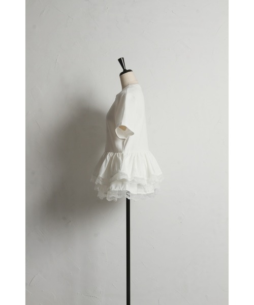 &. NOSTALGIA(アンドドットノスタルジア)の「【ZOZO限定】レースティアードチュニック(チュニック・レディース・ブラック/オフホワイト・M)」の22枚目の写真