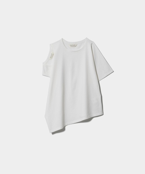 beautiful people（ビューティフルピープル）の「double-neck 60/-     jersey T-shirt（Tシャツ/カットソー・レディース・オフホワイト/ブルーグレー/ブルーグリーン/ブラック・38/34）」の2枚目の写真