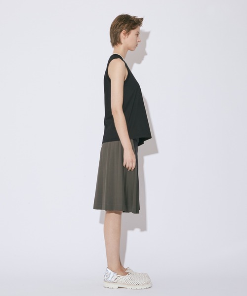 beautiful people（ビューティフルピープル）の「double-neck 60/-     jersey T-shirt（Tシャツ/カットソー・レディース・オフホワイト/ブルーグレー/ブルーグリーン/ブラック・38/34）」の9枚目の写真