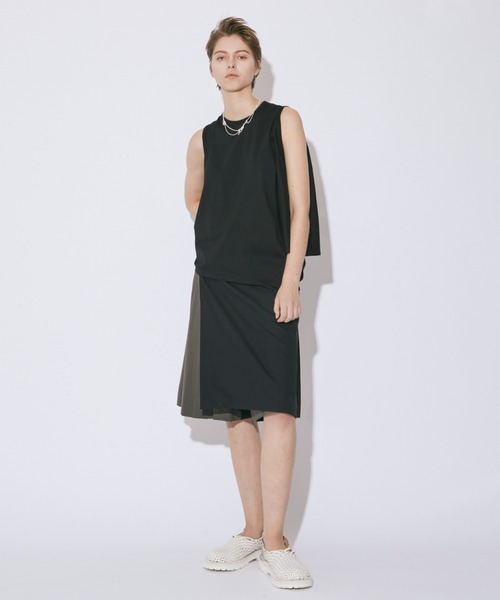 beautiful people（ビューティフルピープル）の「double-neck 60/-     jersey T-shirt（Tシャツ/カットソー・レディース・オフホワイト/ブルーグレー/ブルーグリーン/ブラック・38/34）」の12枚目の写真