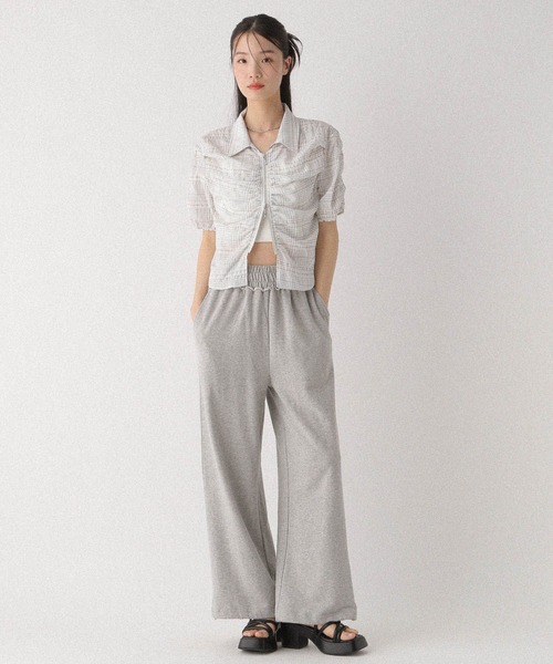 Heather(ヘザー)の「WZIPチェック半袖シャツ 497924(シャツ/ブラウス・レディース・グレー系その他/ブラック系その他/ホワイト系その他・FREE)」の20枚目の写真