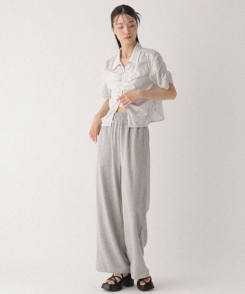 Heather(ヘザー)の「WZIPチェック半袖シャツ 497924(シャツ/ブラウス・レディース・グレー系その他/ブラック系その他/ホワイト系その他・FREE)」の19枚目の写真