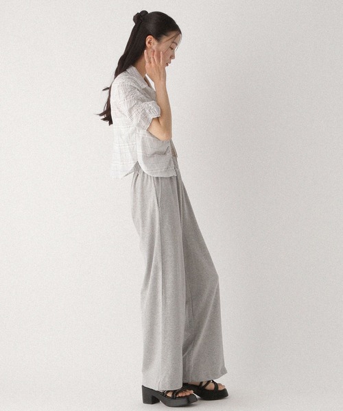 Heather(ヘザー)の「WZIPチェック半袖シャツ 497924(シャツ/ブラウス・レディース・グレー系その他/ブラック系その他/ホワイト系その他・FREE)」の16枚目の写真