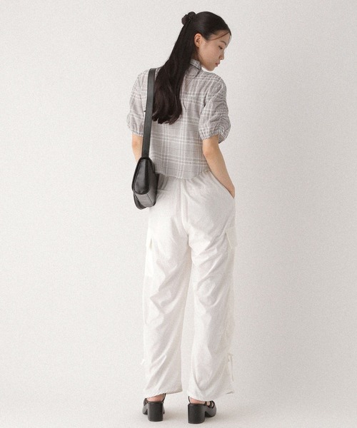Heather(ヘザー)の「WZIPチェック半袖シャツ 497924(シャツ/ブラウス・レディース・グレー系その他/ブラック系その他/ホワイト系その他・FREE)」の11枚目の写真