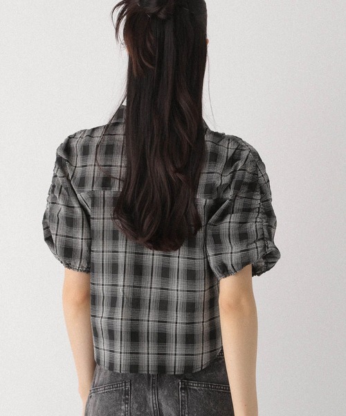 ぎゅな☺︎ページ lawgy ブラウス シャツ original logo front design shirt