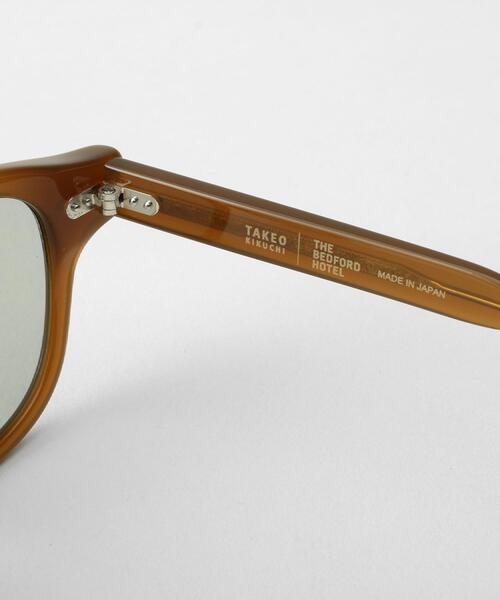 TAKEO KIKUCHI（タケオキクチ）の「【TAKEO KIKUCHI × THE BEDFORD HOTEL】ウェリントンフレーム サングラス（サングラス・メンズ・ブラック/ホワイト系/ブラウン系・00）」の11枚目の写真