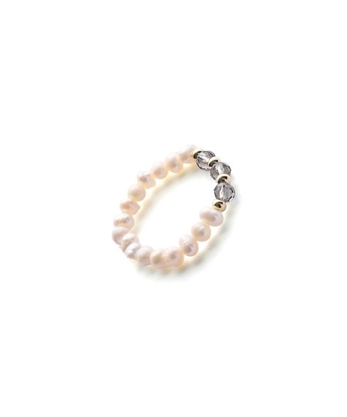 marjour（マージュール）の「BEADS RING（リング・レディース・グレー/ブルー・13号）」の11枚目の写真