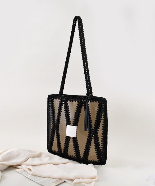 styiro（スタイロ）の「【styiro black】パズルズトートバッグ（トートバッグ・レディース・ブラウン/ブラック/ブラックミックス・FREE）」の7枚目の写真