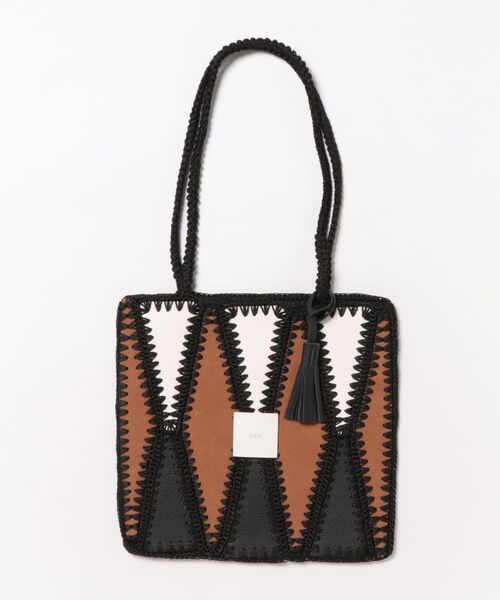 styiro（スタイロ）の「【styiro black】パズルズトートバッグ（トートバッグ・レディース・ブラウン/ブラック/ブラックミックス・FREE）」の15枚目の写真