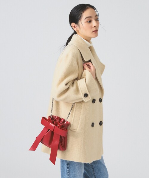 Ray BEAMS（レイビームス）の「リボン チェーン バッグ（ショルダーバッグ・レディース・ブラック/レッド/ブラック系その他4・ONE SIZE）」の8枚目の写真