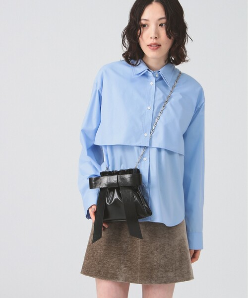 Ray BEAMS（レイビームス）の「リボン チェーン バッグ（ショルダーバッグ・レディース・ブラック/レッド/ブラック系その他4・ONE SIZE）」の6枚目の写真