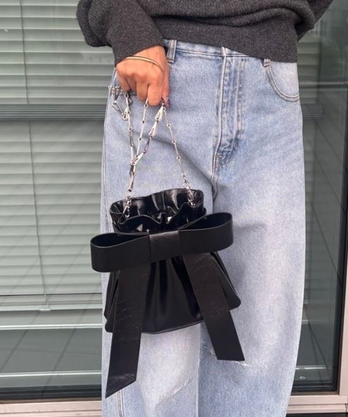 Ray BEAMS リボンバッグ ブラック 黒 再入荷予約受付中】大人気リボンバッグ｜ビームス 福岡｜BEAMS
