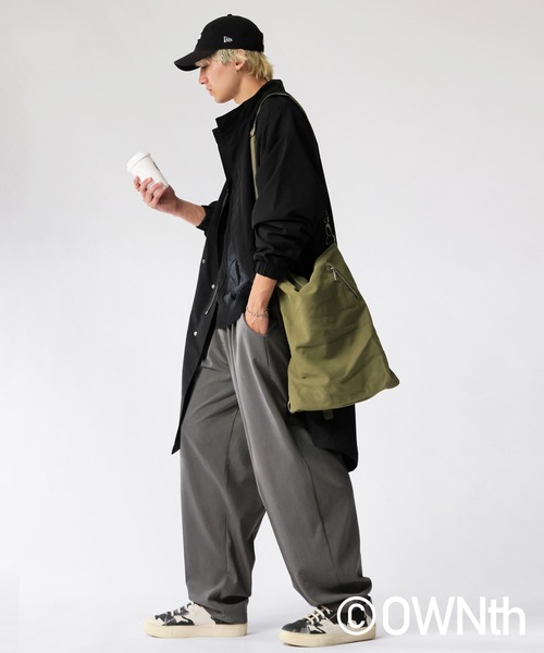 antiqua(アンティカ)の「ツータック ワイドパンツ(その他パンツ・レディース・ブラック/グレー・ONESIZE)」の19枚目の写真