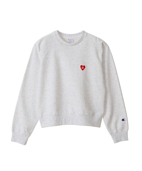 Champion（チャンピオン）の「【Champion/チャンピオン】レディース ロングスリーブラグランスウェットシャツ（スウェット・レディース・ピンク系その他2/ホワイト/ライトブルー・MEDIUM/LARGE）」の2枚目の写真