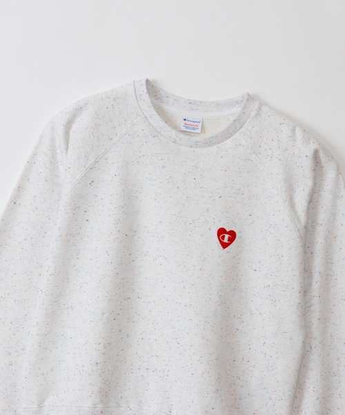 Champion（チャンピオン）の「【Champion/チャンピオン】レディース ロングスリーブラグランスウェットシャツ（スウェット・レディース・ピンク系その他2/ホワイト/ライトブルー・MEDIUM/LARGE）」の5枚目の写真
